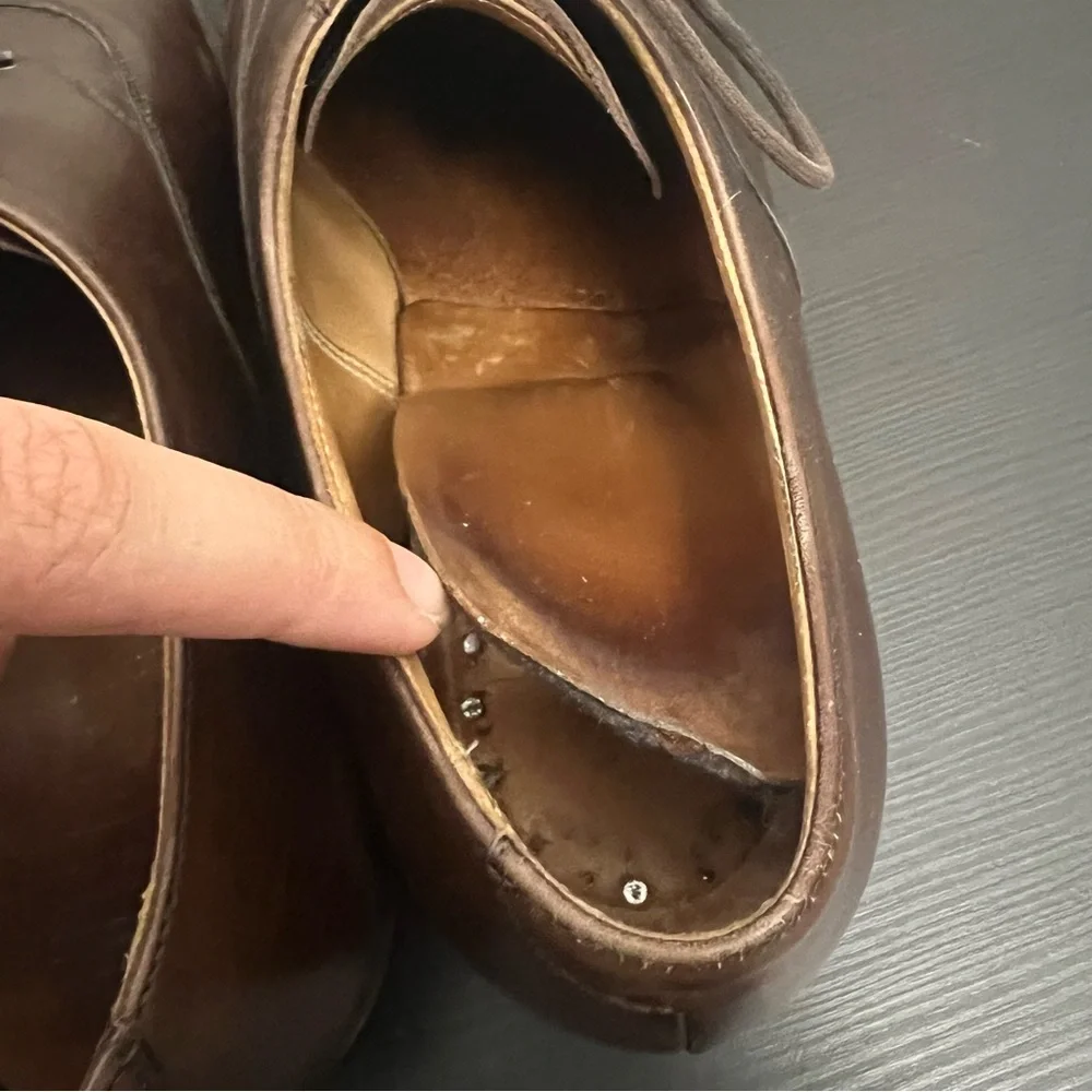 Peal & Co for Brooks Brothers Brown Leather Oxford Dress Shoes Size 10.5 D